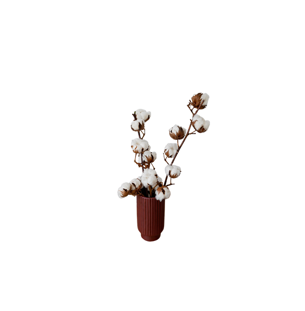Ribbed Ceramic Vase Thumbnail